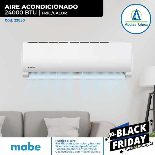 Aire Acondicionado de 24000 BTU MABE