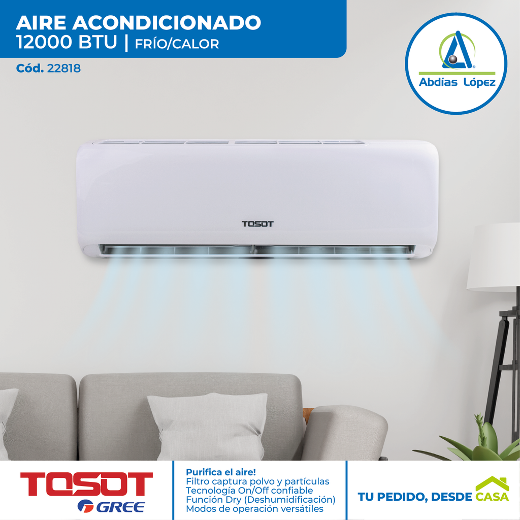 planta eléctrica para aire acondicionado de 12000 btu Aire Acondicionado de 12000 BTU TOSOT