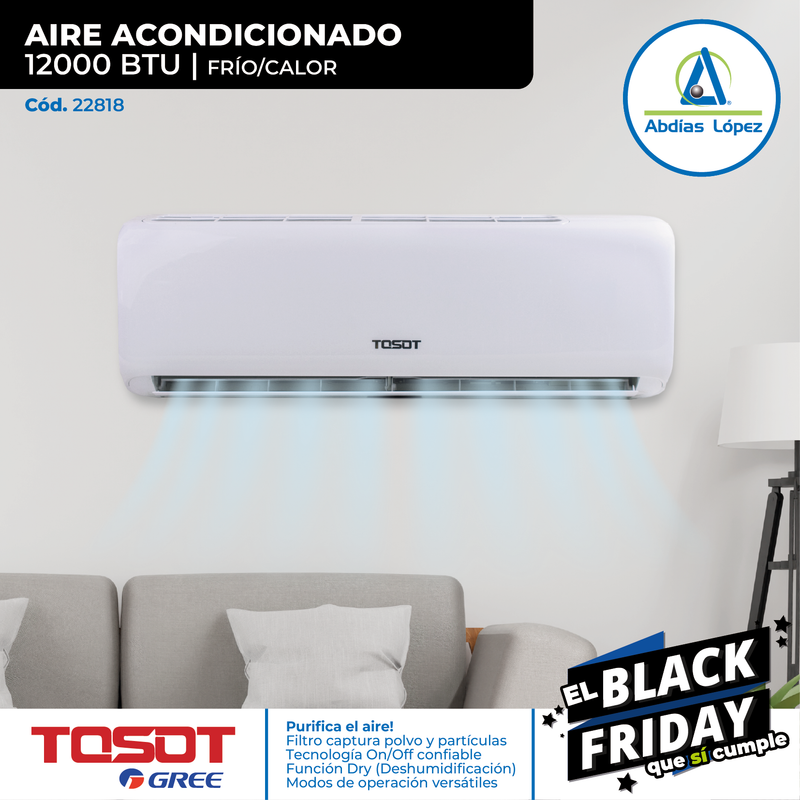 Aire Acondicionado de 12000 BTU TOSOT