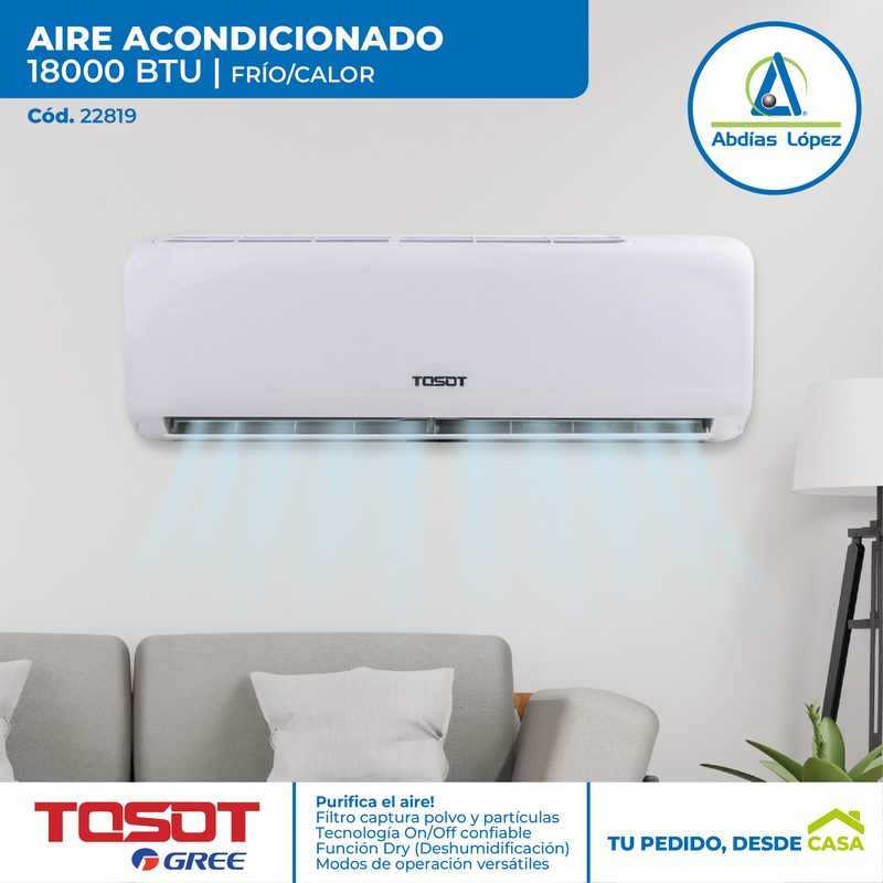 Aire Acondicionado de 18000 BTU TOSOT