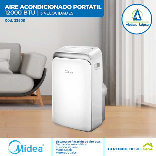 Aire Acondicionado Portátil de 12000 BTU MIDEA