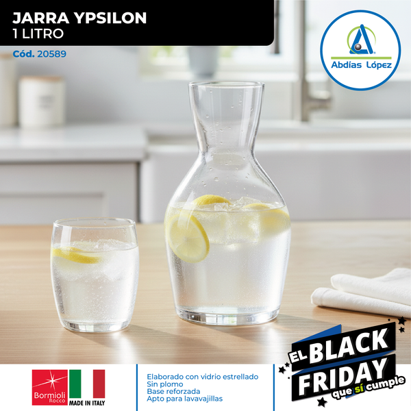 Jarra de Vidrio Ypsilon | 1 Litro