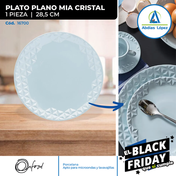 Plato Plano Mia Cristal
