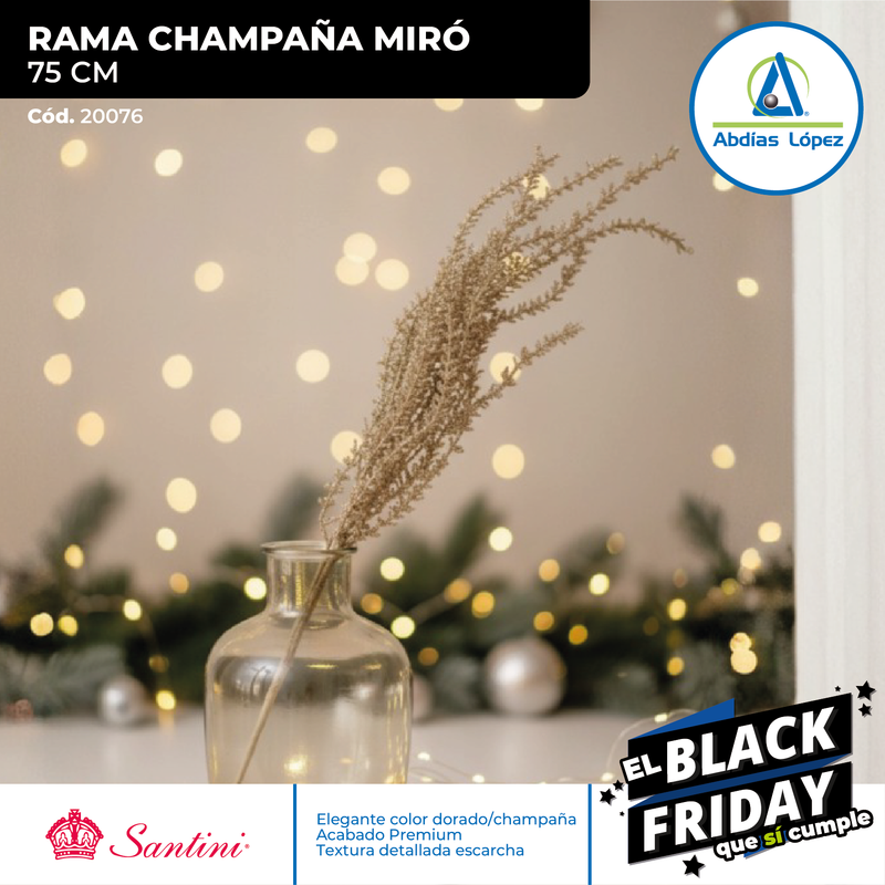 Rama Decorativa Champaña Miró