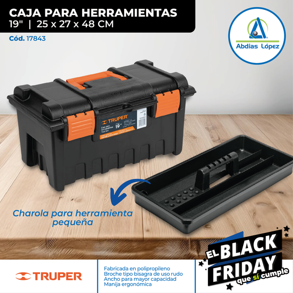 Caja Negra/Naranja Para Herramientas