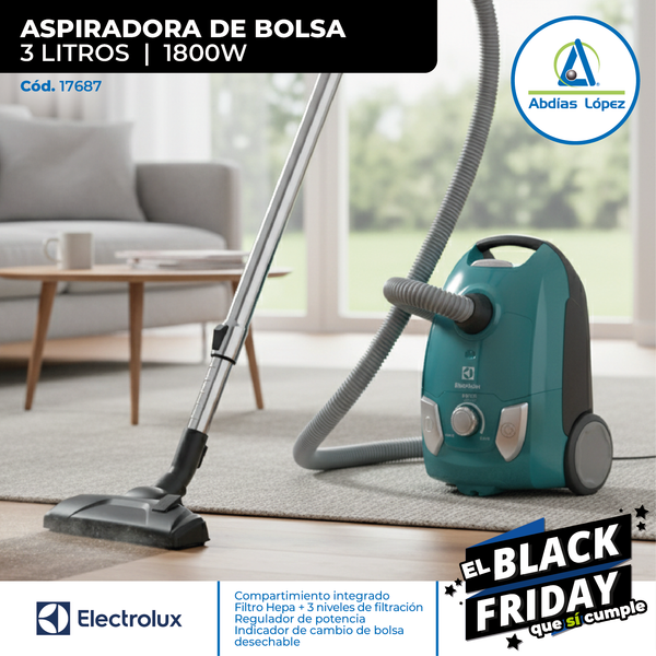 Aspiradora de Bolsa | 1800W