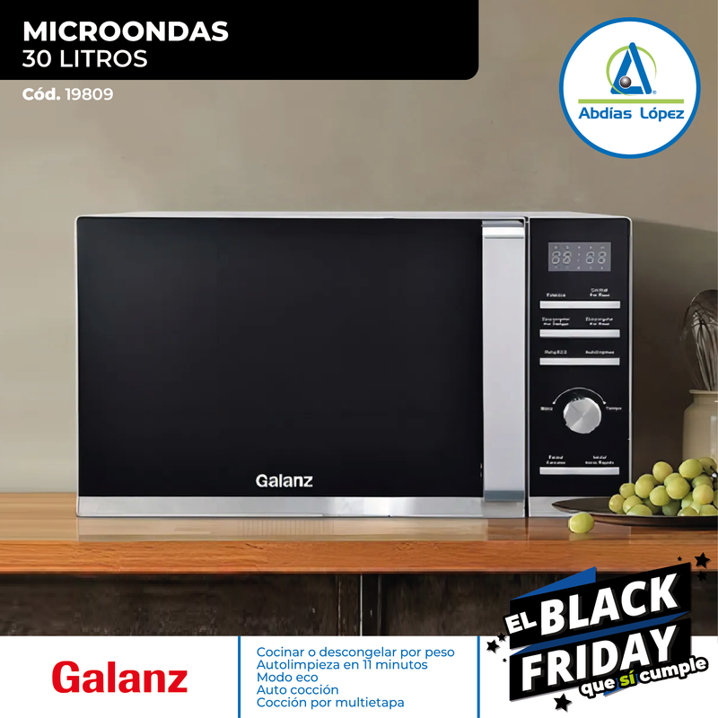 Microondas Galanz de 30 Litros