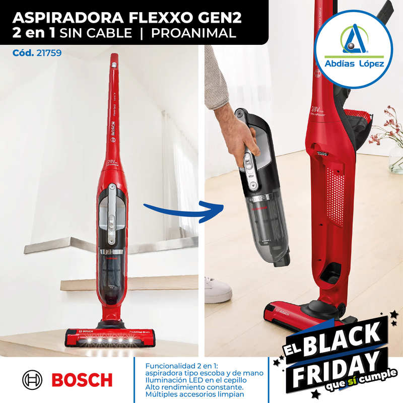 Aspiradora 2 en 1 Flexxo Gen2