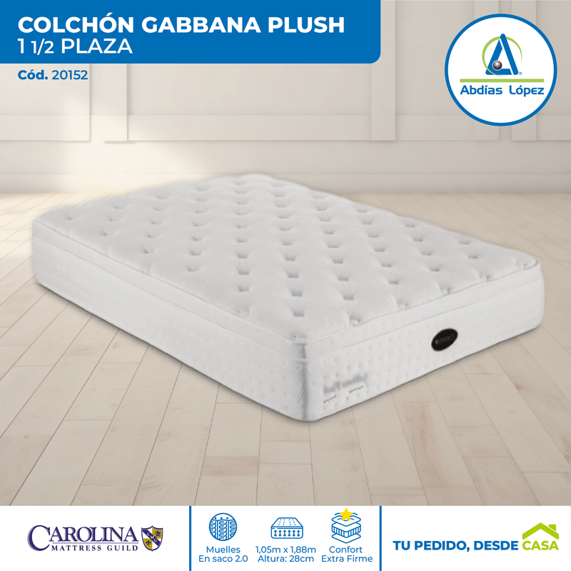 Colchón Gabbana - Plaza y Media (28x188x105 cm)