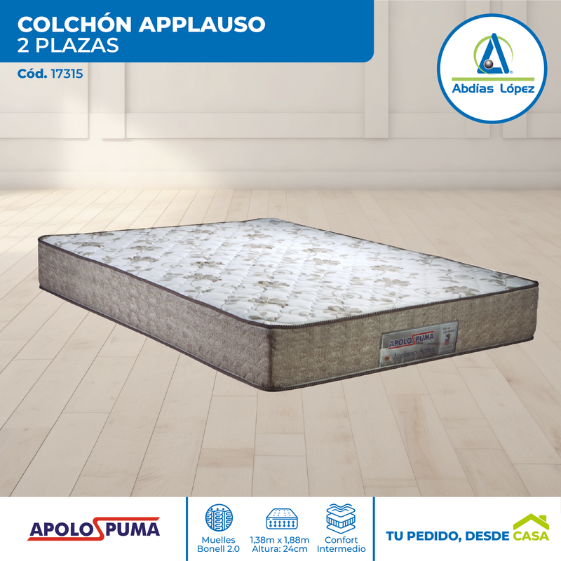 Colchón Applauso 24x188x138 cm