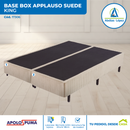 Base Box Applauso Suede 38x203x96 cm