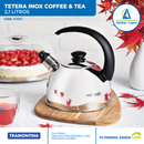 Tetera Inox Coffee & Tea de 2,1 Litros