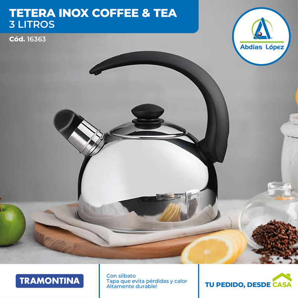 Tetera Inox Coffee & Tea de 3 Litros