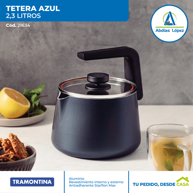 Tetera Azul de 2,3 Litros
