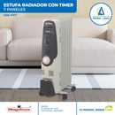 Estufa Radiador de 7 Paneles con Timer
