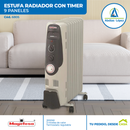 Estufa Radiador de 9 Paneles con Timer