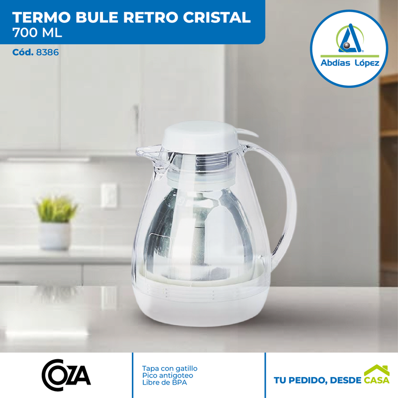 Termo Bule Retro Cristal de 700 ml