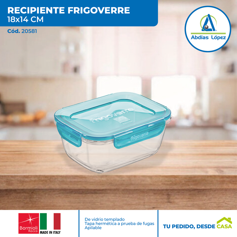 Recipiente con Tapa Frigoverre Evolution Rectangular