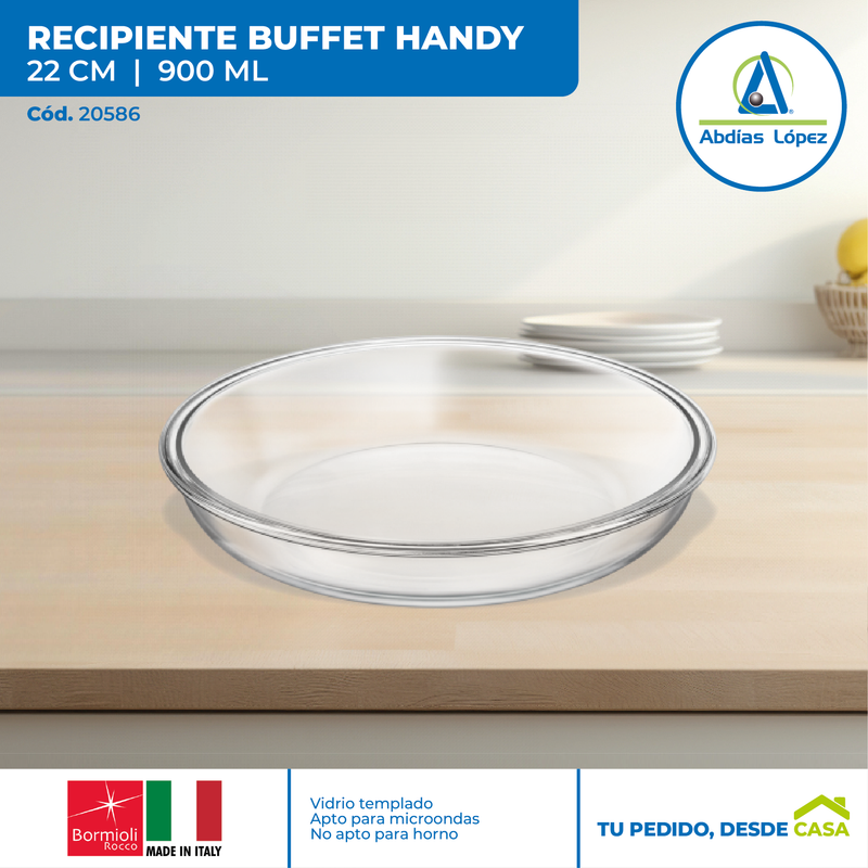 Recipiente Buffet Handy Circular Bajo