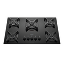 Cocina Encimera de 5 Hornallas Supreme Negra