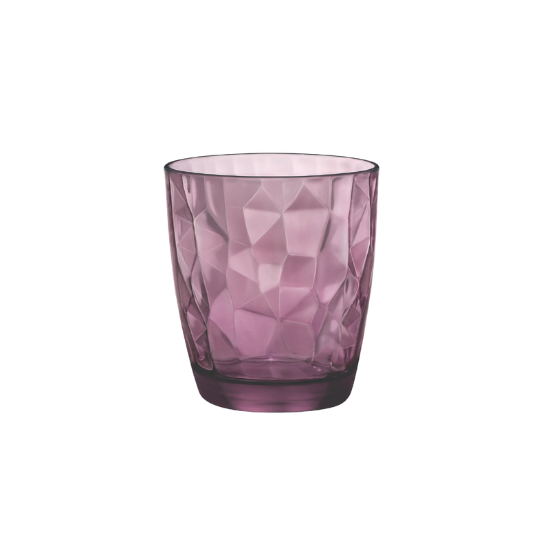 Juego de 6 Vasos de Vidrio Diamond