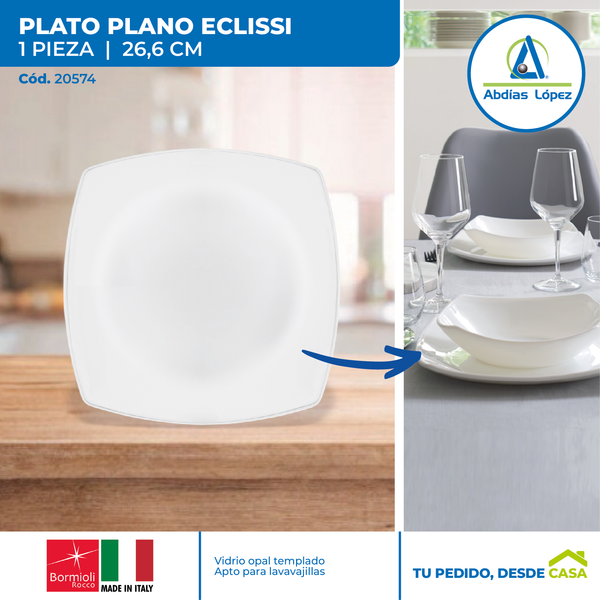 Plato Blanco Eclissi