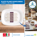 Plato Plano Rectangular Manolibera