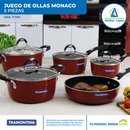 Juego de 5 Ollas Monaco | 5 pzas.