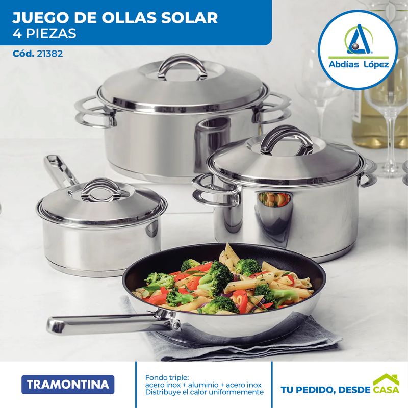 Juego de 4 Ollas Solar | 4 pzas.