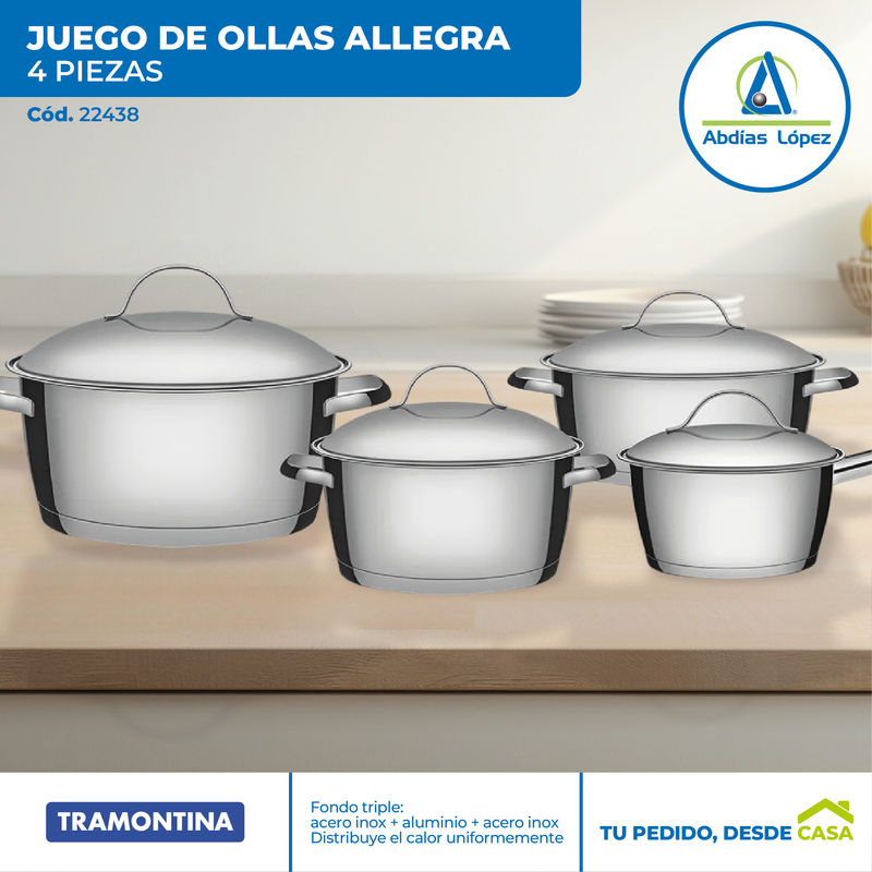 Juego de 4 Ollas Allegra | 4 pzas.