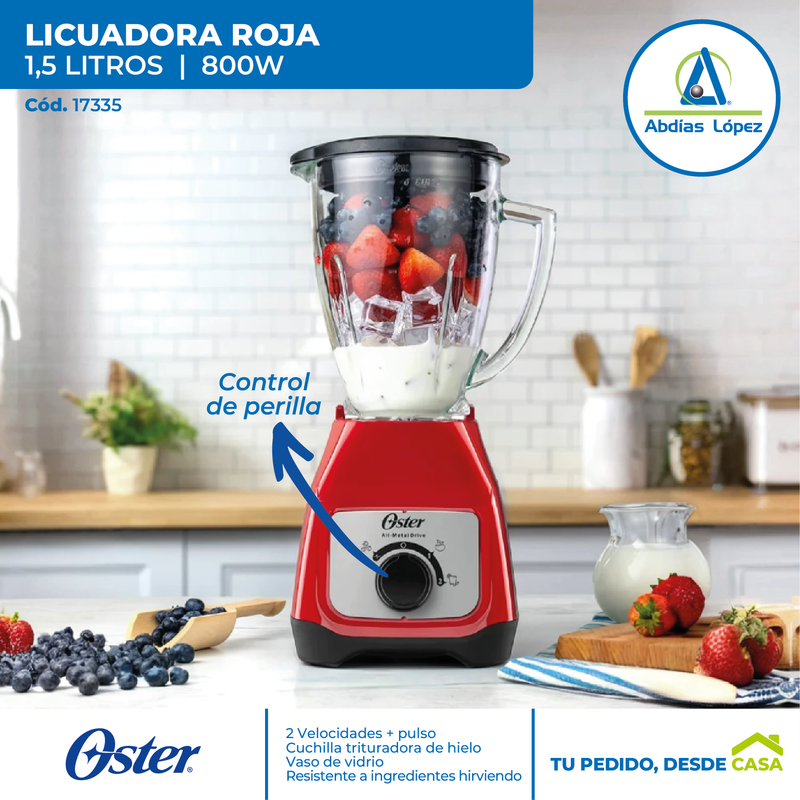 Licuadora Oster Roja