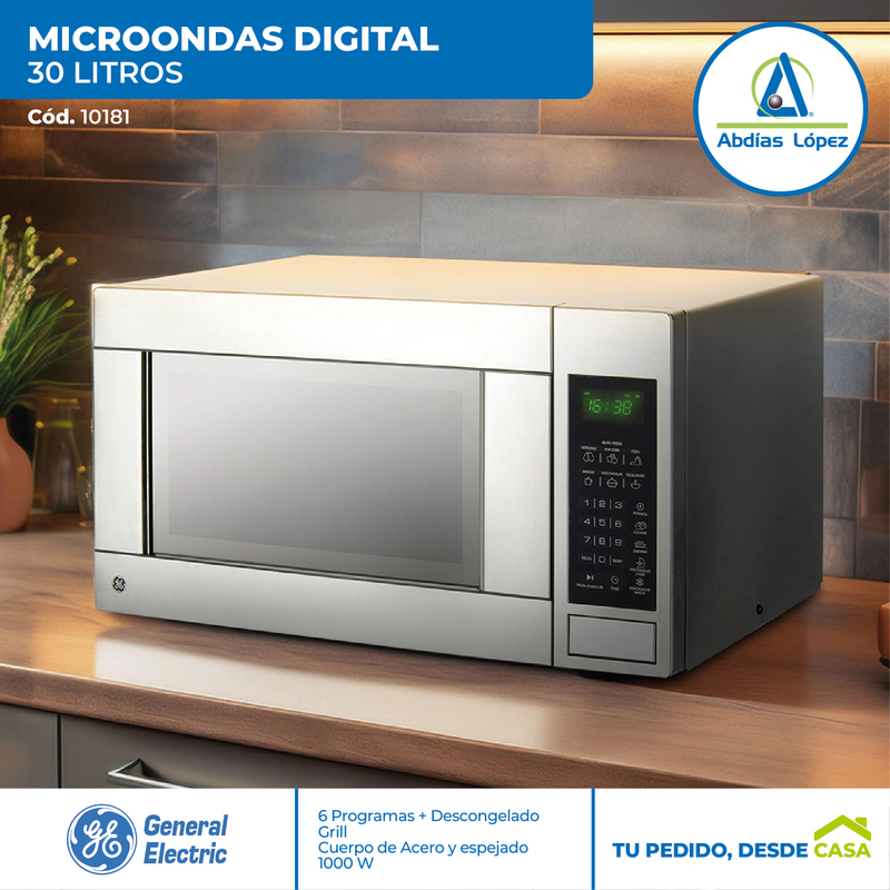 Microondas Digital con Grill de 31 Litros