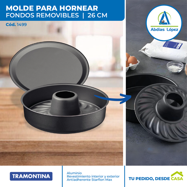 Molde para Hornear con Fondo Removible de 26 cm