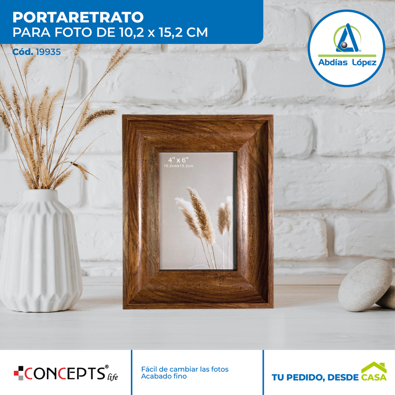 Portaretrato Wood 6X4"