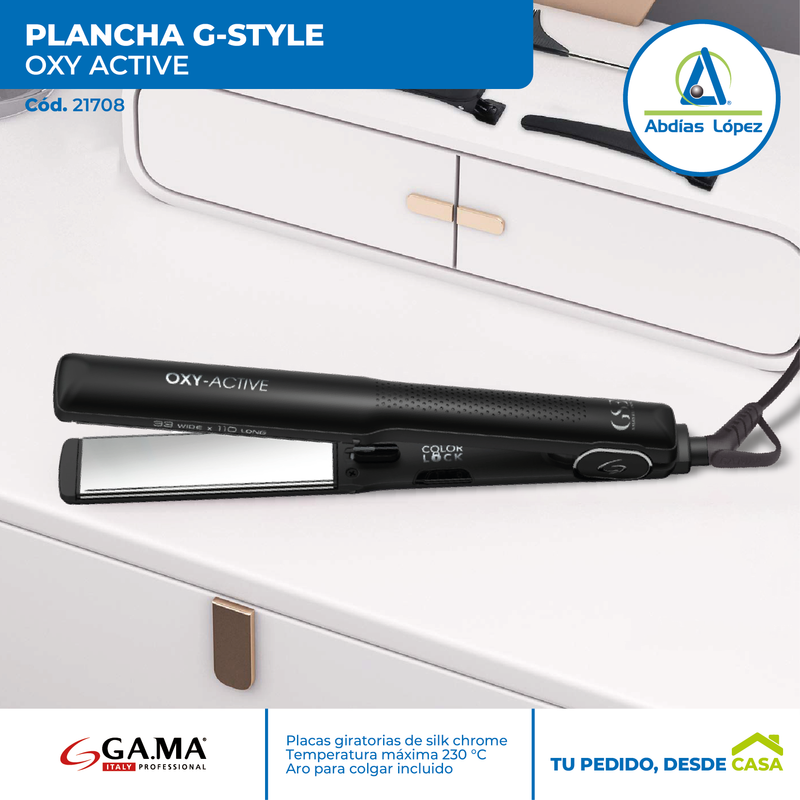 Plancha de Cabello G-Style Oxi Active