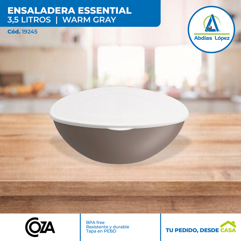 Ensaladera Essential C/Tapa Gris