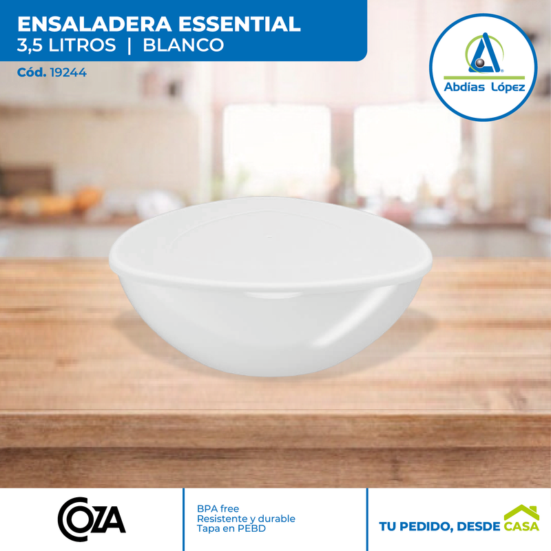 Ensaladera Essential C/Tapa Blanco