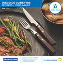 Juego Cubiertos para Asado de 12 pzas.