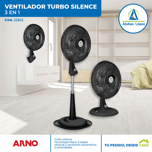 Ventilador Turbo Silence Maxx 3 en 1