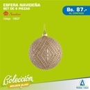 Esfera Navideña Dorada