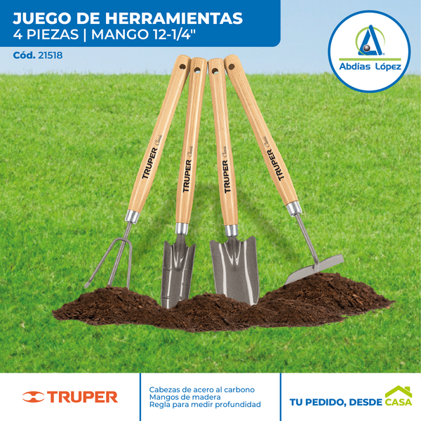 Juego de 4 Herramientas de 15"