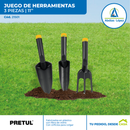 Juego de 3 Herramientas de 11" para Jardín