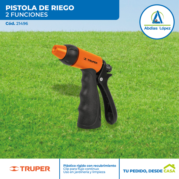 Pistola Plástica de Riego 2 Funciones