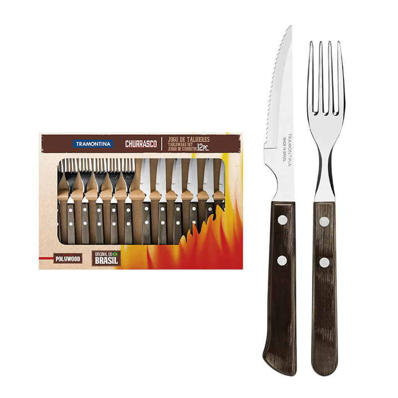 Juego Cubiertos para Asado de 12 pzas.