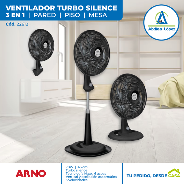 Ventilador Turbo Silence Maxx 3 en 1
