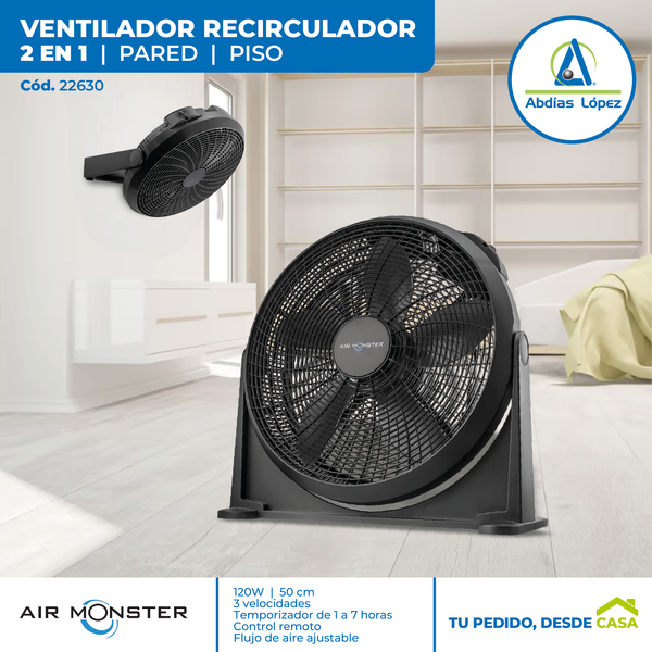 Ventilador Recirculador 2 en 1