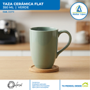 Taza de Cerámica Flat de 350 ml
