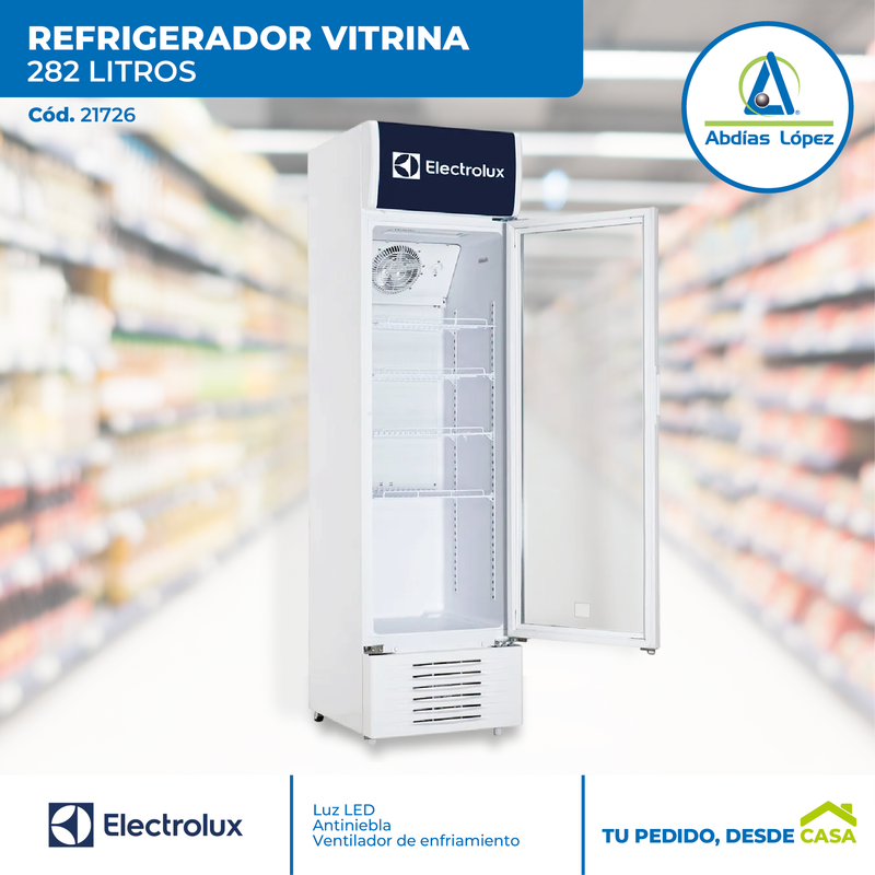 Refrigerador Vitrina de 282 Litros