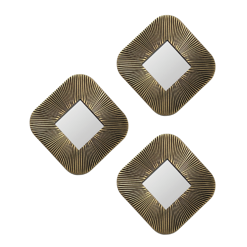 Juego de 3 Espejos Glister