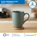 Taza de Cerámica Flat de 350 ml